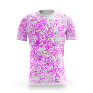 playera sublimada floral lineal principal