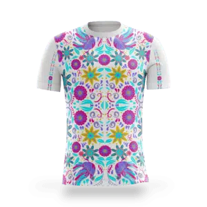 playera sublimada floral multicolor principal
