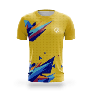 playera sublimada geometrica amarilla principal