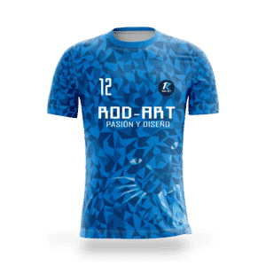 playera sublimada geometrico azul pantera principal