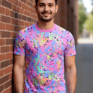 playera sublimada grafiti abstracto individual