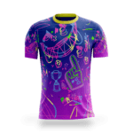 playera sublimada grafiti neon morado principal