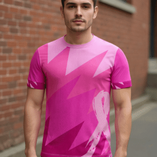 playera sublimada rosa rayos diagonales individual