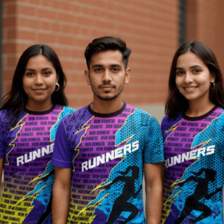 playera sublimada runners texto grupal