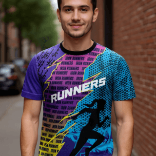playera sublimada runners texto individual