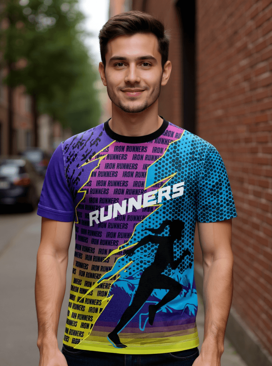 playera sublimada runners texto individual