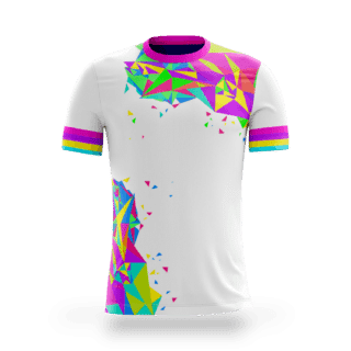 playera sublimada triangulos multicolor principal