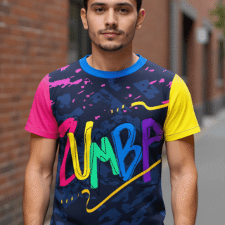 playera sublimada zumba multicolor individual